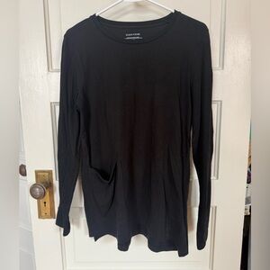 Eileen Fisher oversized black Long Sleeve Top size XS